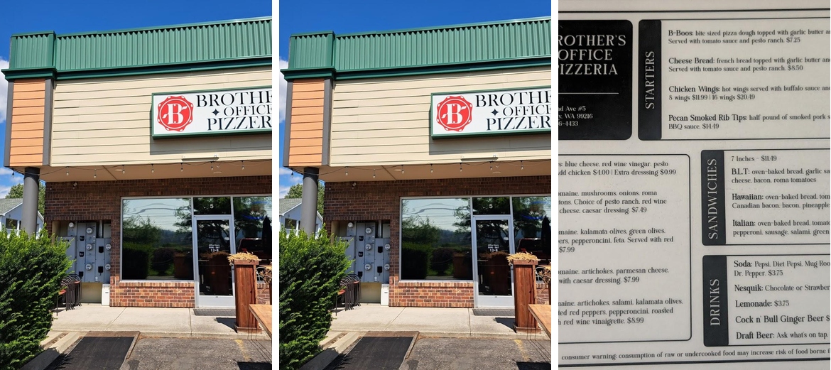 Brother's Office Pizzeria Menu