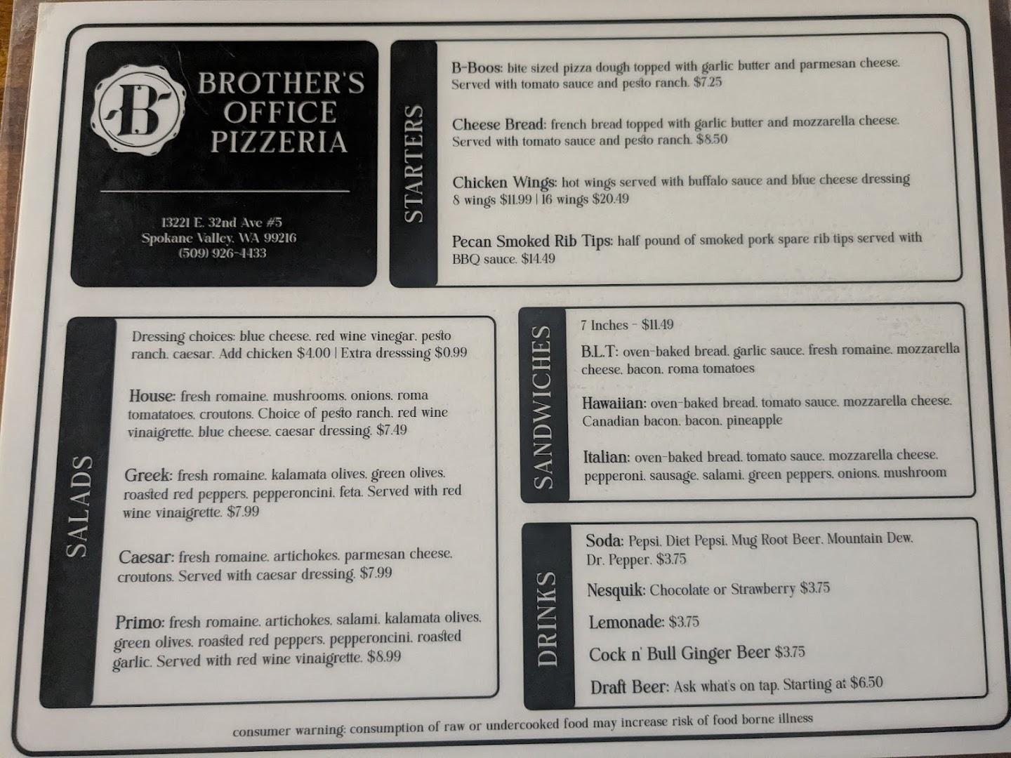Brother's Office Pizzeria